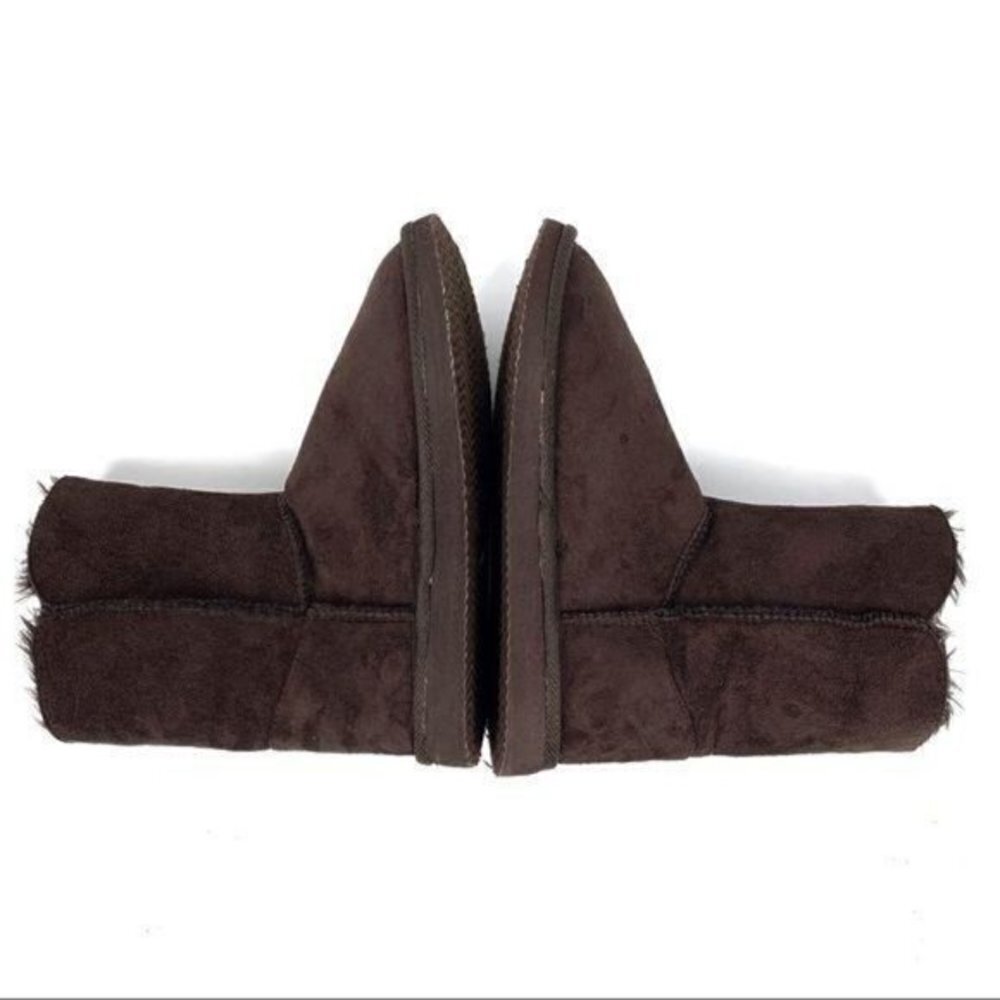 Bumper Brown Faux Suede & Fur Boots Size 7 - Picture 7 of 8